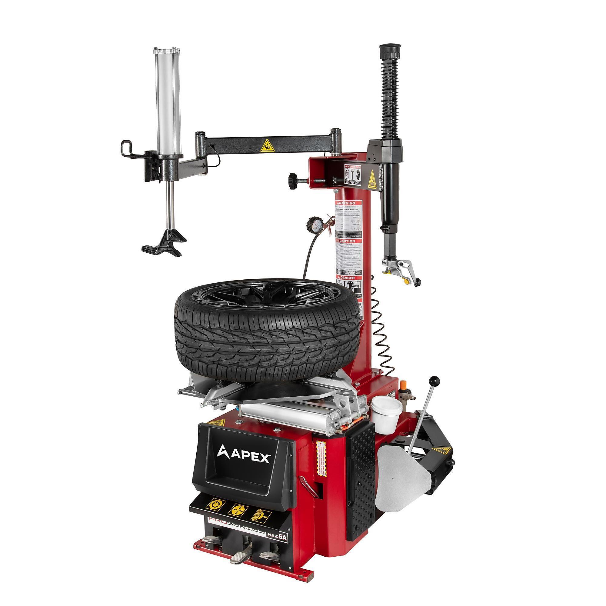 AT26A Swing Arm Tire Changer / 10-24 Inch Rim Capacity / With Assist Tower / 110V or 220V